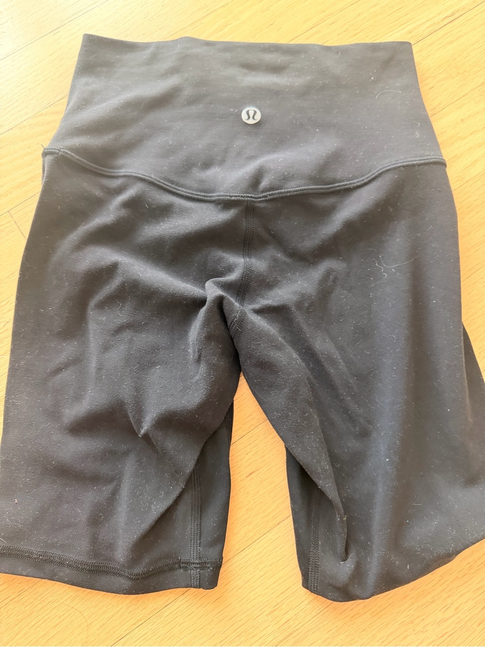 lululemon athletica Black High-Rise Athletic Bike Shorts